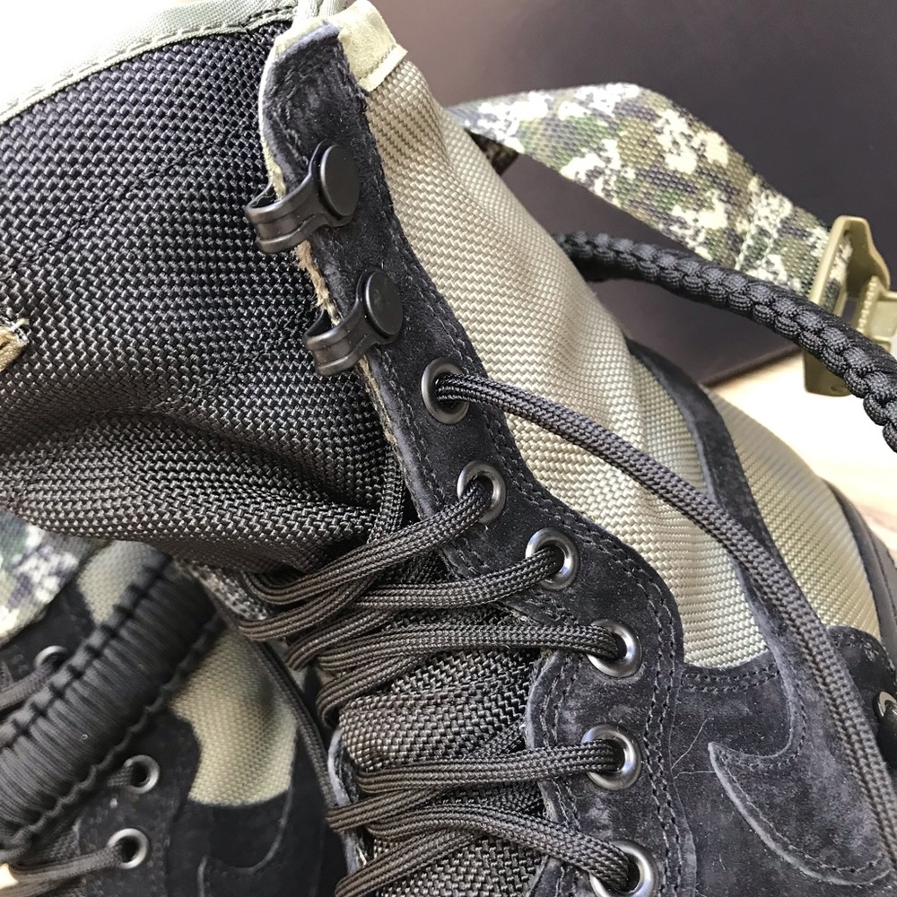 Nike SF AF 1 Suede Black Medium Olive Men’s AUTHEN - Picture 7 of 8